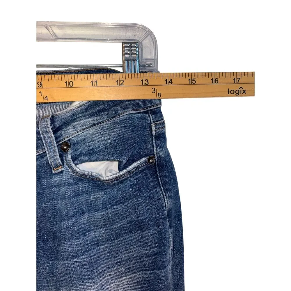 Paige 26 Waist Hoxton Distressed  Crop Skinny Legging Jeans Msrp. $219 - Picture 4 of 9